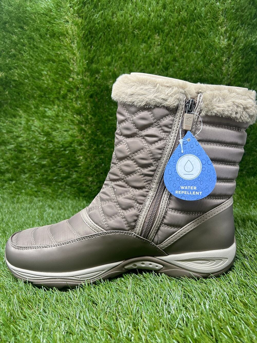 Easy Spirit Women's 9M Exposure Taupe Water Repellent Boots